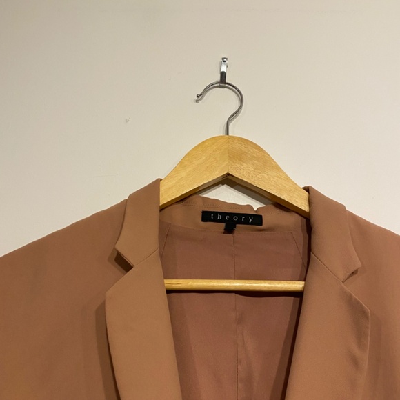 Theory Pink Unstructured Blazer Size 12 - Picture 3 of 6